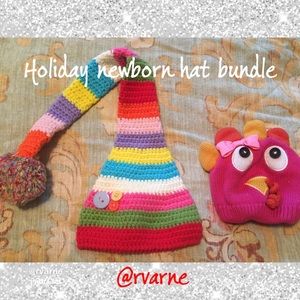 2 pc newborn hat bundle